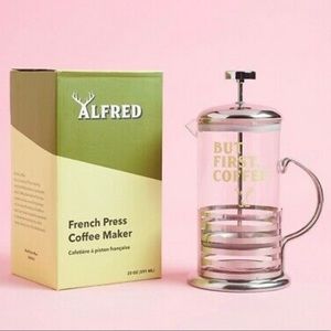French Press Coffee Maker - “But First Coffee”